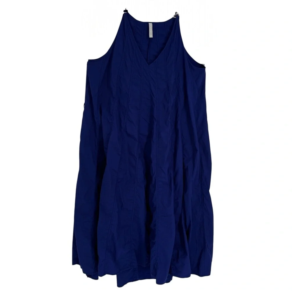 Athleta Canopy Parachute Nylon Maxi Swing Dress Purple Lightweight size Medium - Picture 2 of 10